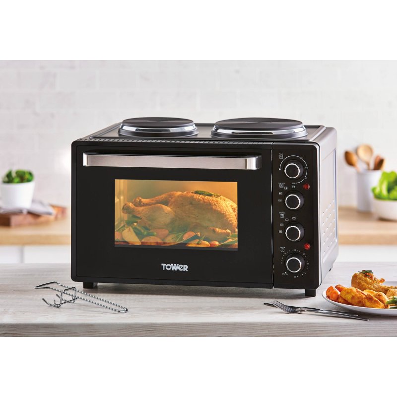 Mini Oven and Double Hot Plate 32L T14044 Selectric