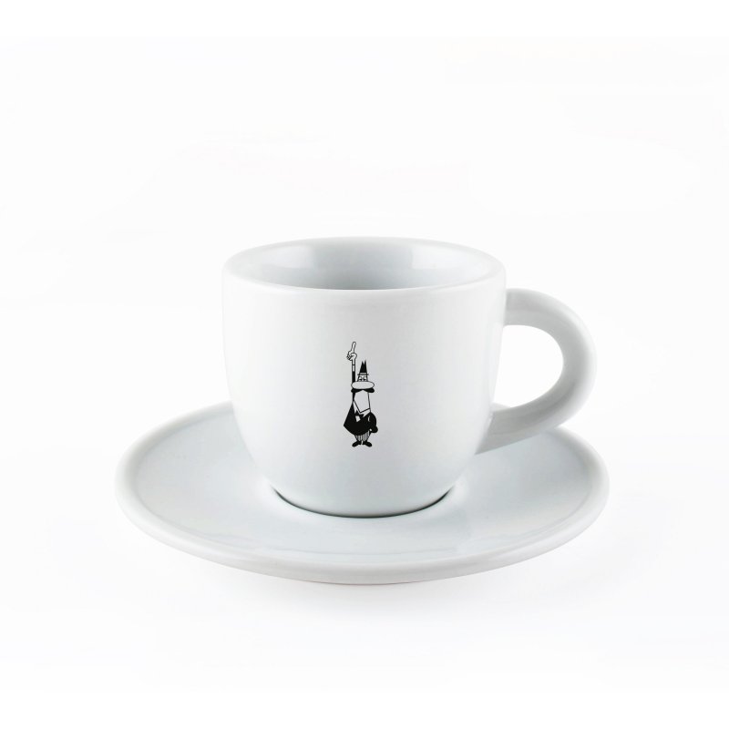 Bialetti Moka Omino Cappucino Cup & Saucer - White | Selectric